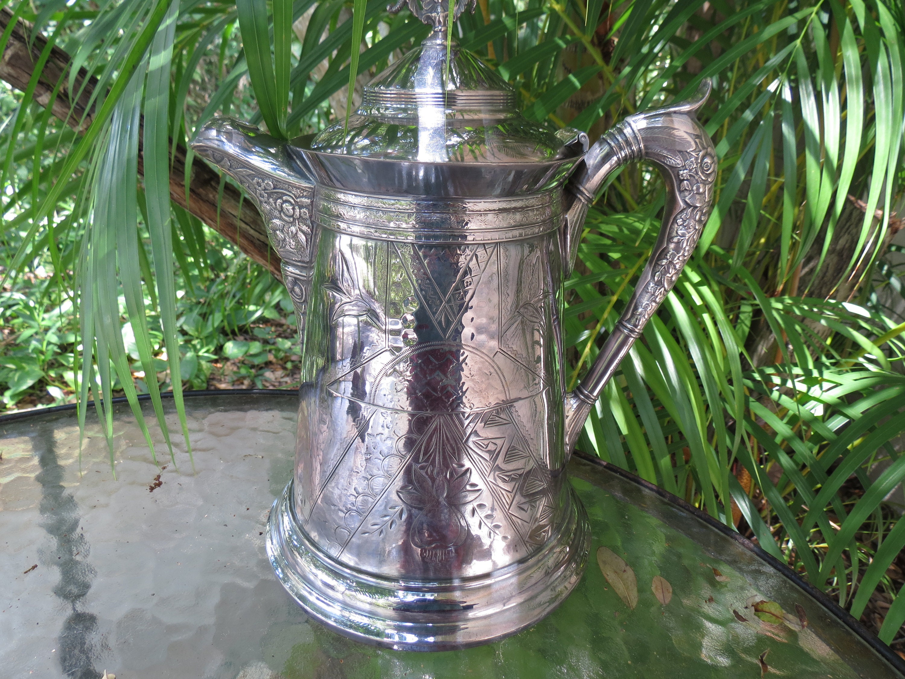 VINTAGE ST. LOUIS Silver Co. Quadruple Silver Plated Lidded Wine/Beer Stein  $50.00 - PicClick