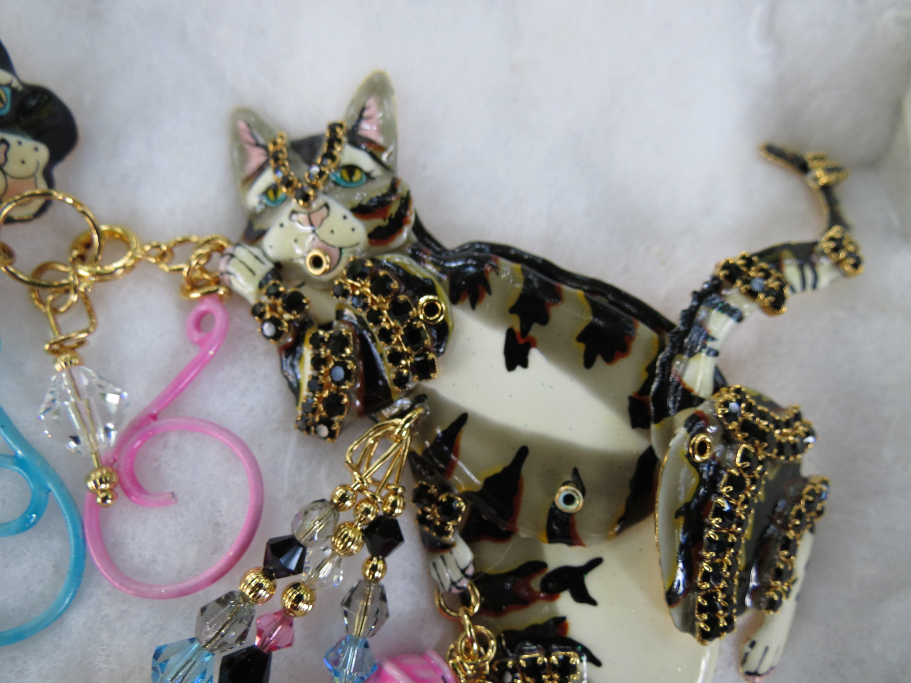Lunch at the Ritz Enamel Cat Brooch Claudette & Algie LATR | Etsy