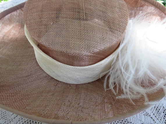 Fantastic Italian Straw Hat - Huge Runway Wide Br… - image 8