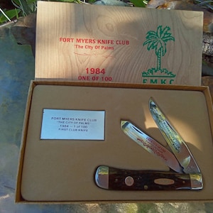 Case XX Trapper Knife - 1984 Fort Myers Knife Club - Exceptional Vintage Case Knife - 1 of 100 - Fantastic Condition