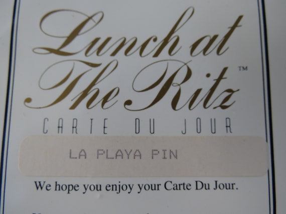 Lunch at the Ritz "La Playa Pin" - LATR Enamel Su… - image 3