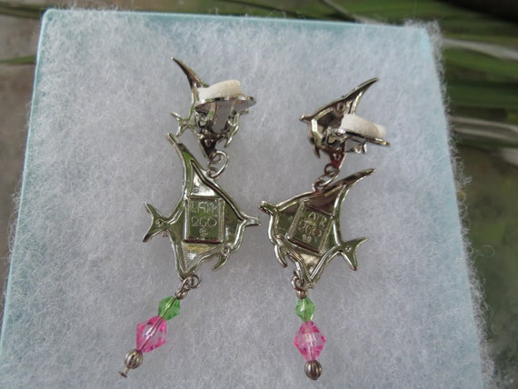 Lunch at the Ritz Fish Earrings - LATR Angel Fish… - image 6