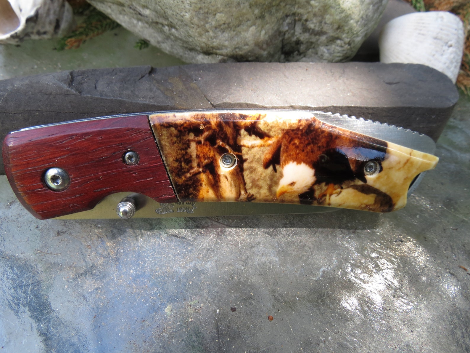 American Wildlife Frost Cutlery Folding Pocket Knife Eagle Etsy