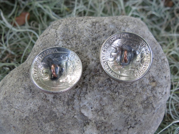 US Silver Quarter Buttons - United States Washing… - image 3