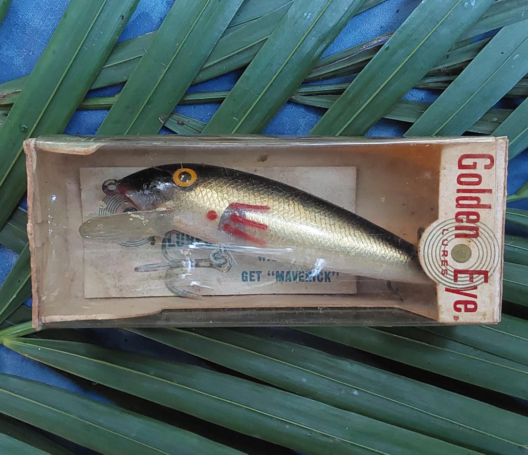 Gudebrod Fishing Lure - Primitive Wood Fish Bait - 4