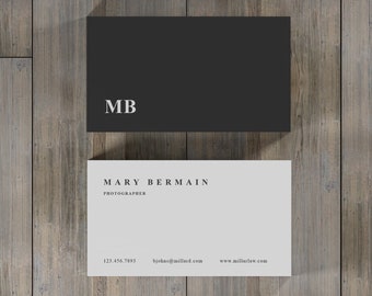 Elegant Business Card Template, PSD, Microsoft Word