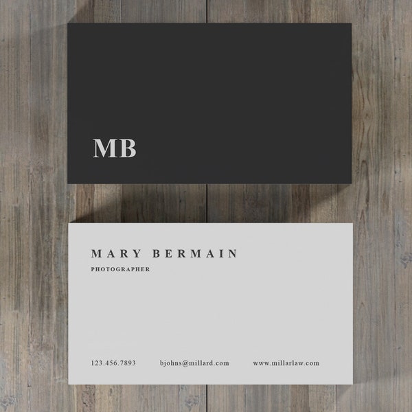 Elegant Business Card Template, PSD, Microsoft Word