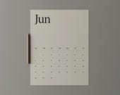 June 2026 Calendar Printable, Minimalist Monthly Planner, PDF Download, US Letter, A4