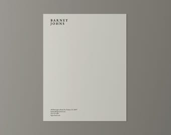 Professional Letterhead Template, Editable Company Stationery, Instant Download