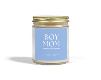 Boy Mom Scented Candle, Mother's Day Gift, New Mom Gift, Gift For Mom, Mom Birthday Gift, Gift for Her, Mom gift, Baby Shower Gift