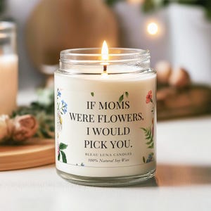 Mothers Day Flowers, Mother&#39;s Day Gift, Gift For Mom, Mom Birthday Gift, Gift for Her, Mom gift, Candle for Gift, Home Decor Candle