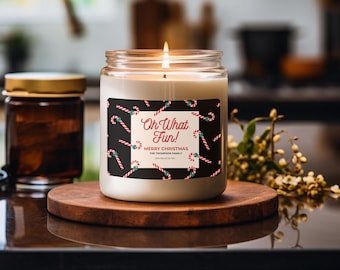 Personalisierte Kerze, Weihnachtskerze Duftende Sojakerze, Feiertagshauptdekor, festliches Geschenk, saisonales Geschenk, gemütliche Kerze, Weihnachtsgeschenk