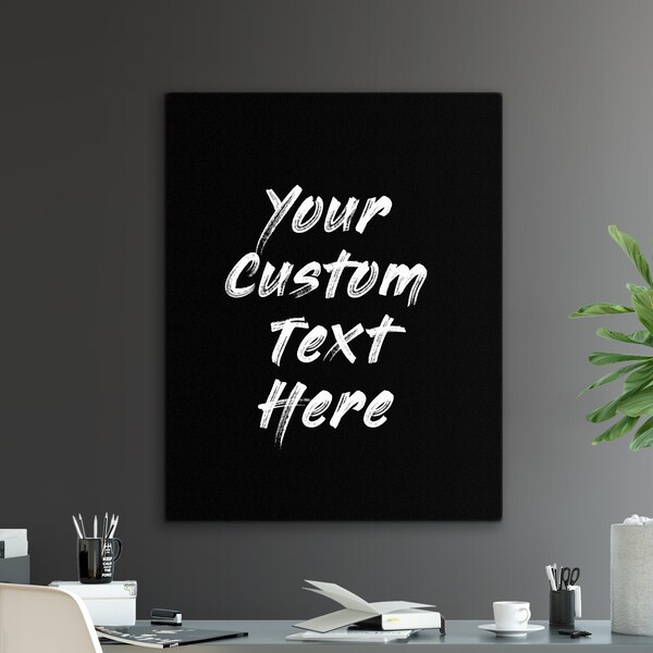 Custom Canvas Quote Etsy