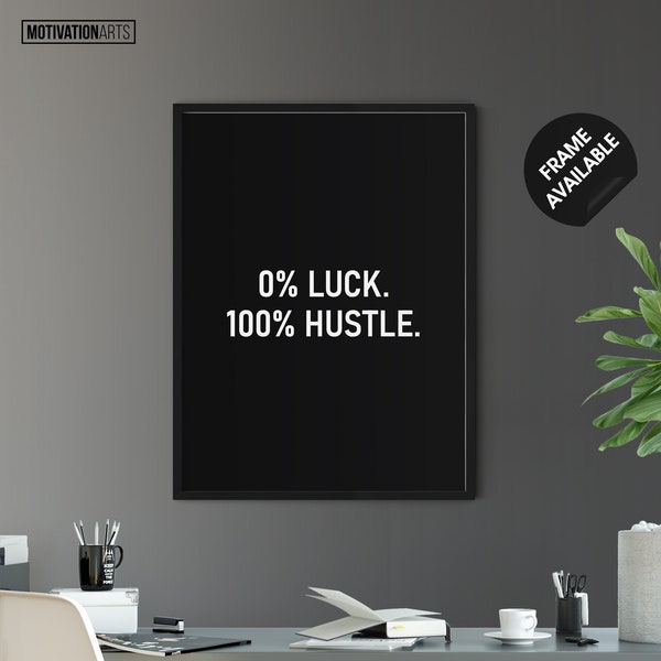 Hustle Poster Etsy