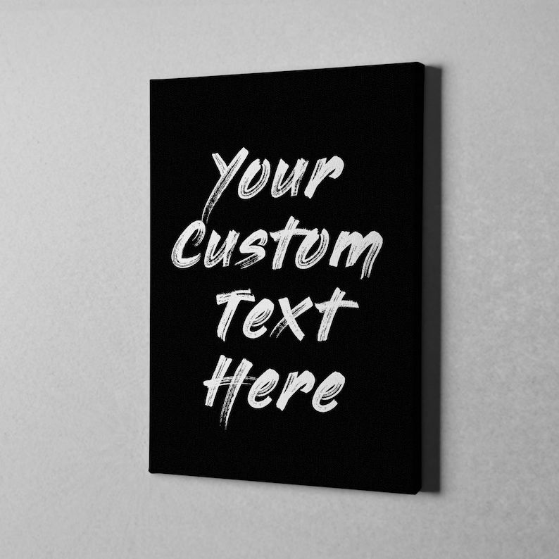 Personalized Quote Canvas Custom Quote Canvas Print | Etsy