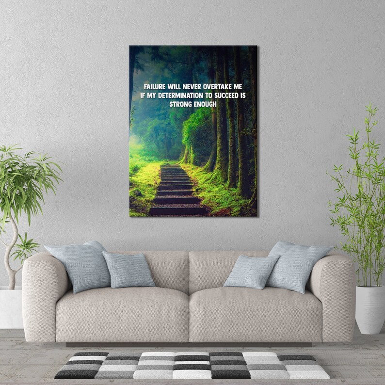 Inspirational Wall Art Office Wall Art Motivational Canvas | Etsy