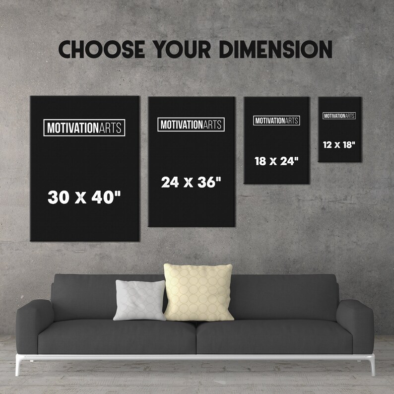 Success Inspirational Wall Art Home Office Decor | Etsy