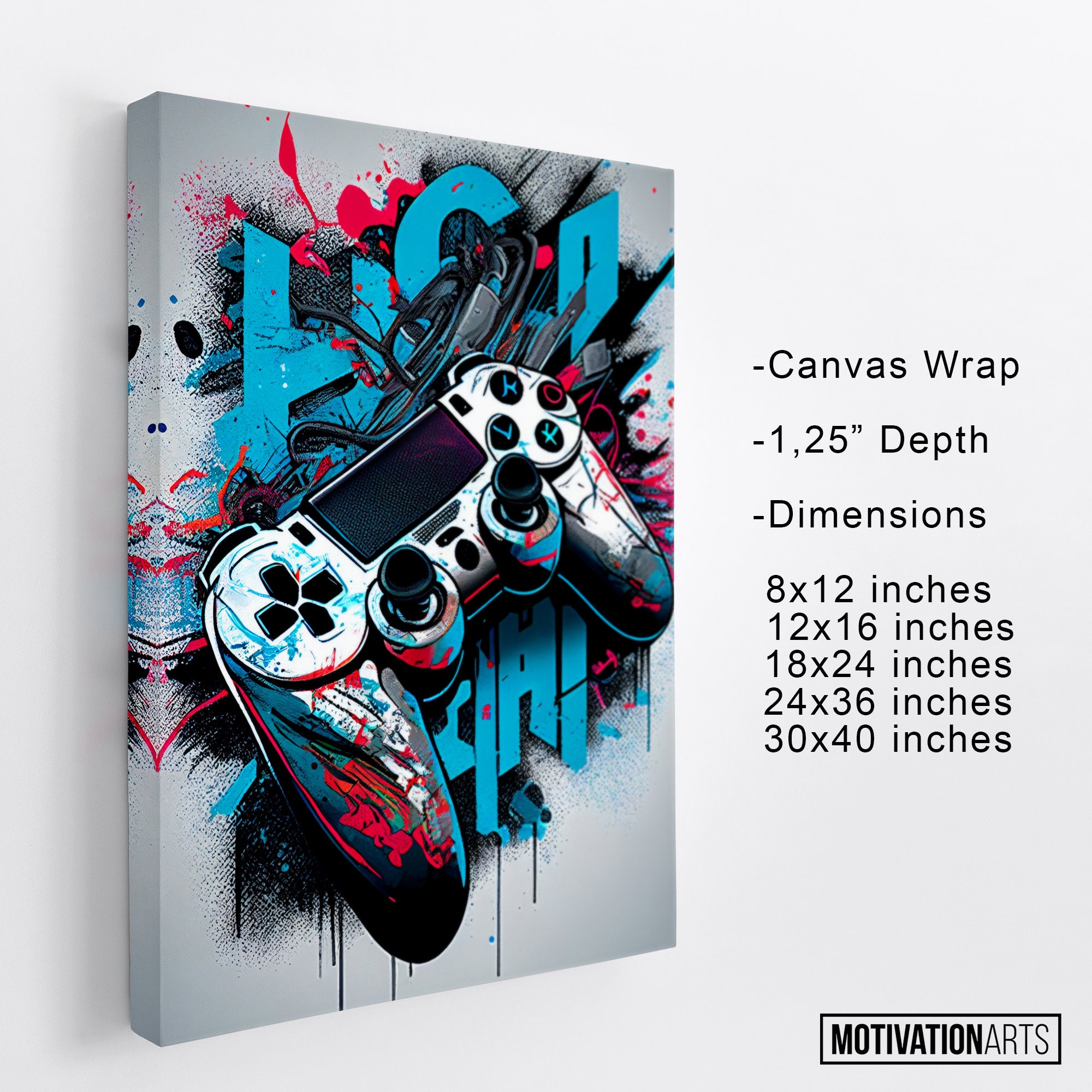 Clutch Definition Gamer Gifts Gaming Decor Gaming Wall Canvas Art