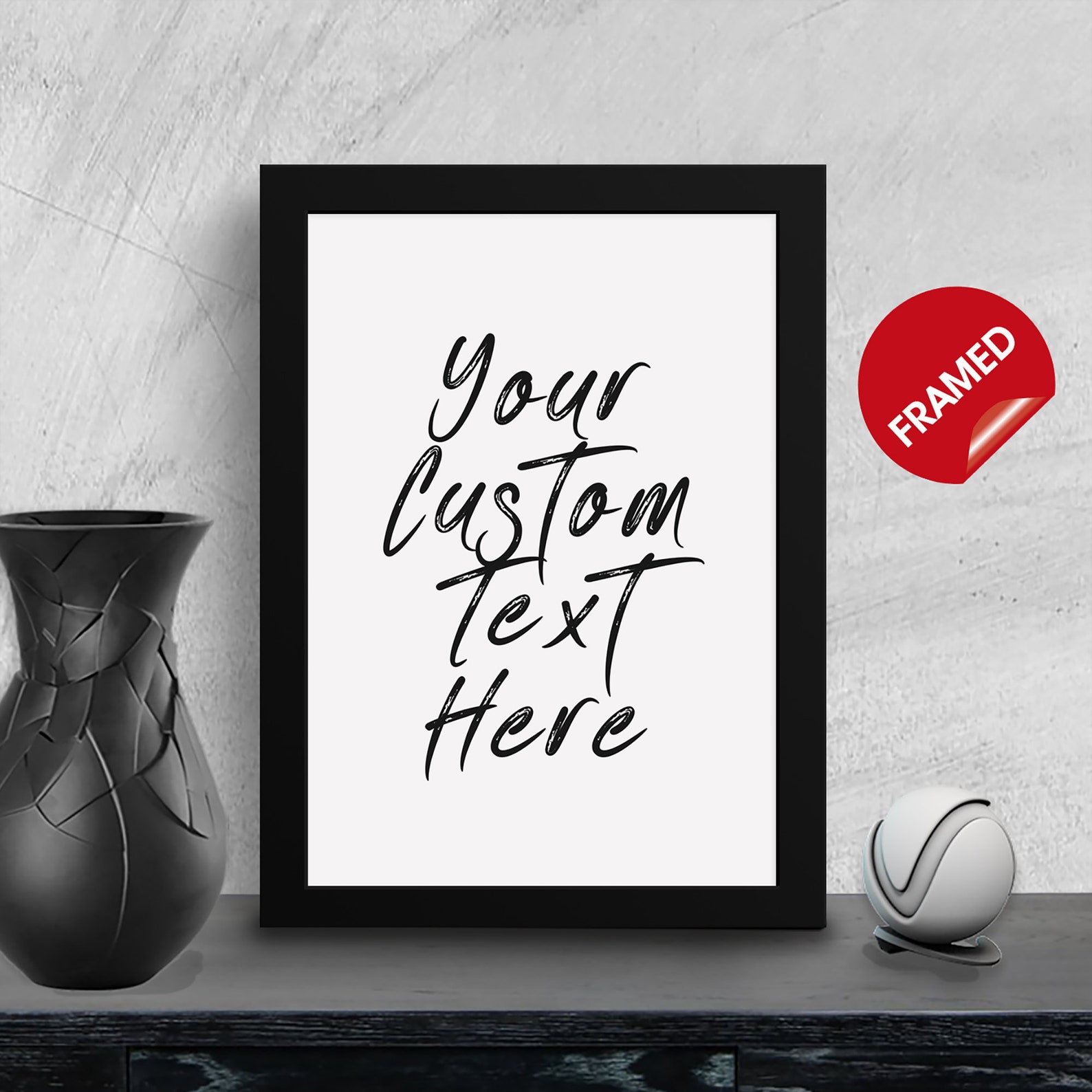 Personalized Custom Text Poster Custom Quote Print Custom Etsy