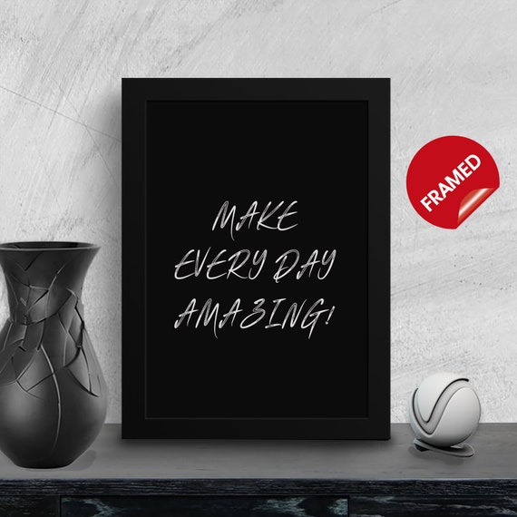 Framed Art Office Wall Art Inspirational Wall Art Modern Etsy