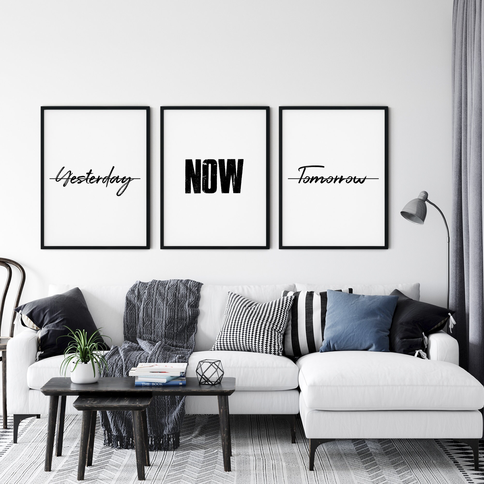 Inspirational Wall Art Poster Set Home Office Decor Etsy