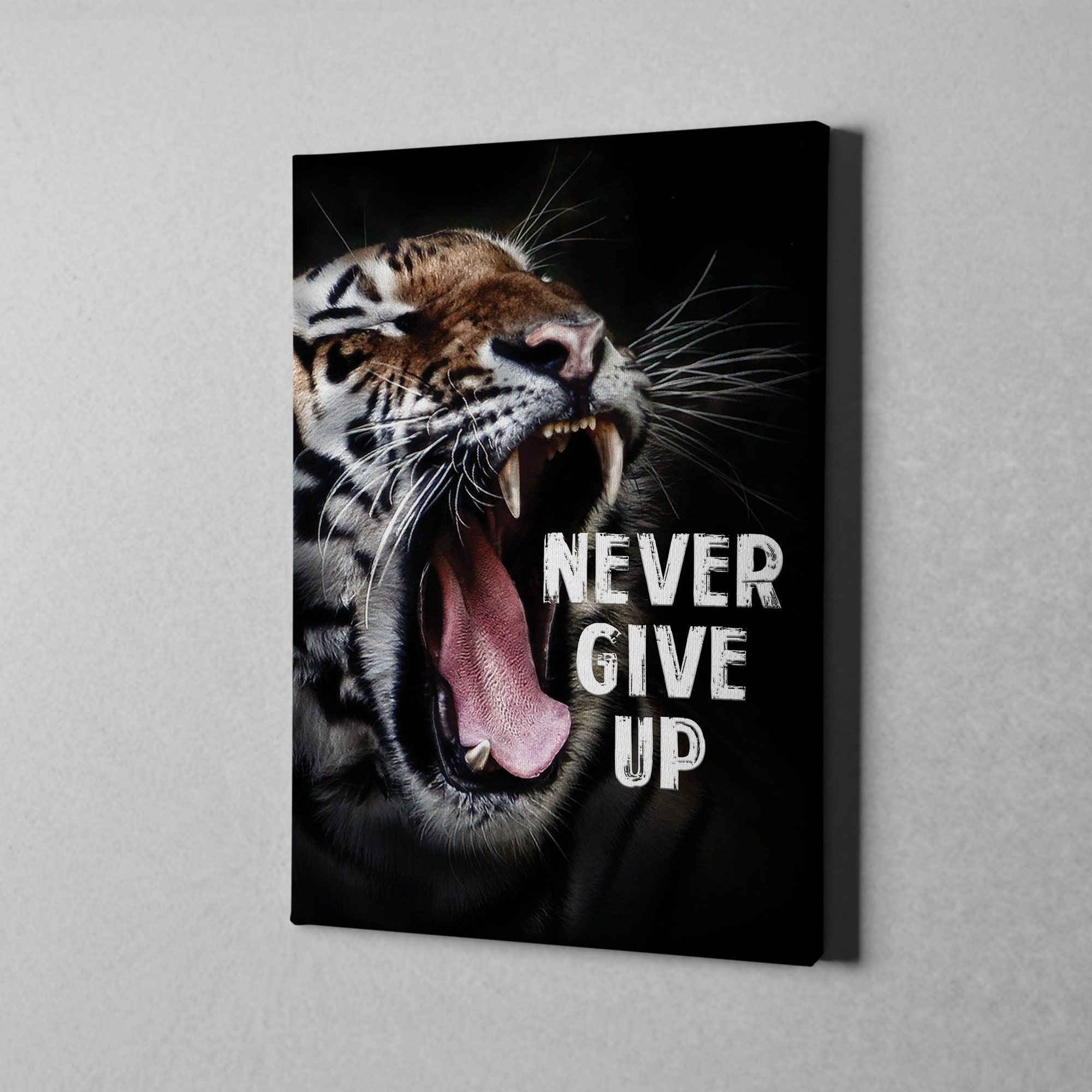 Discover Lienzo Animal Tigre Never Give Up