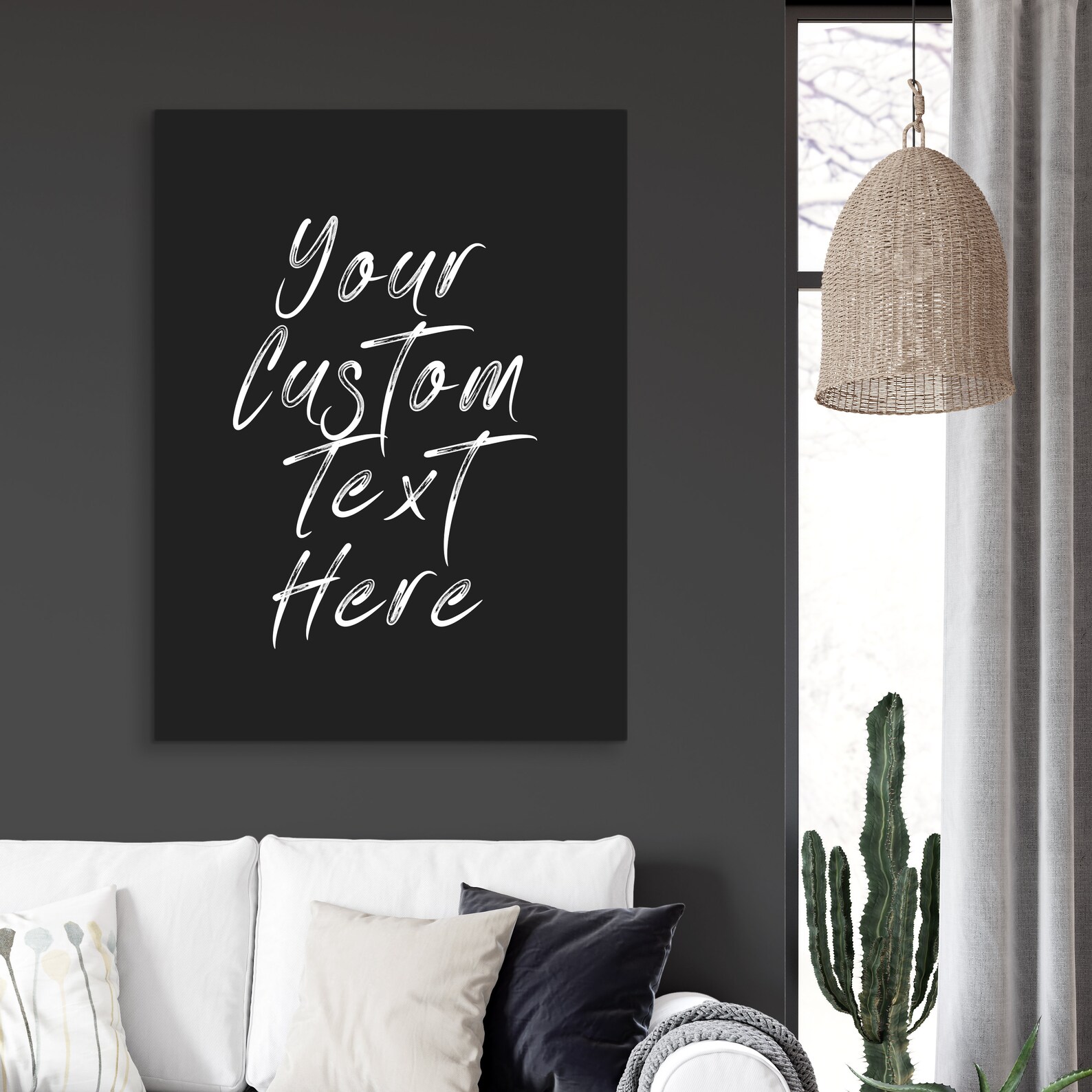 Personalized Custom Text Poster Custom Quote Print Custom Etsy