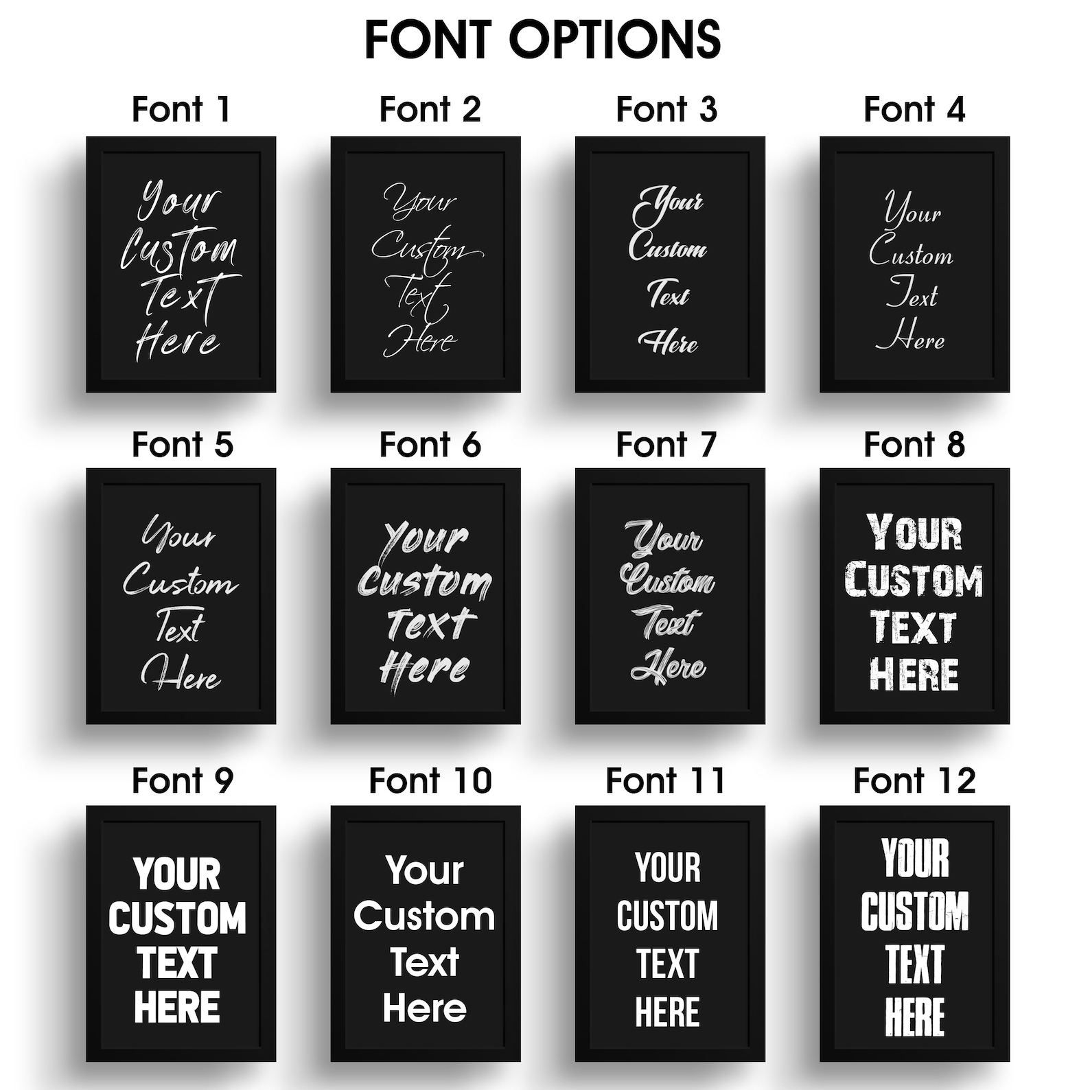 Personalized Custom Text Poster Custom Quote Print Custom Etsy