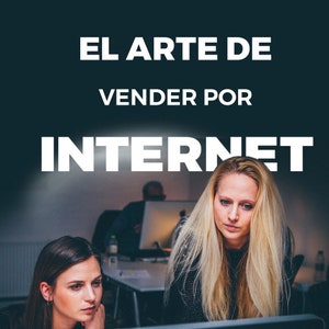 May include: Two women are looking at a computer screen. The screen displays the text "El Arte de Vender por Internet" and the name "Freddy Cedeno" and the logo "AGENCIATIVOS".