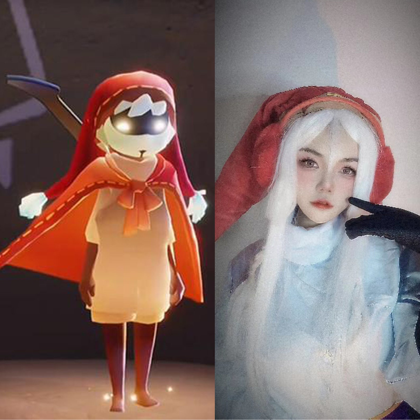 Game Sky Children of the Light Cosplay Clown Red Hat Cosplay Etsy