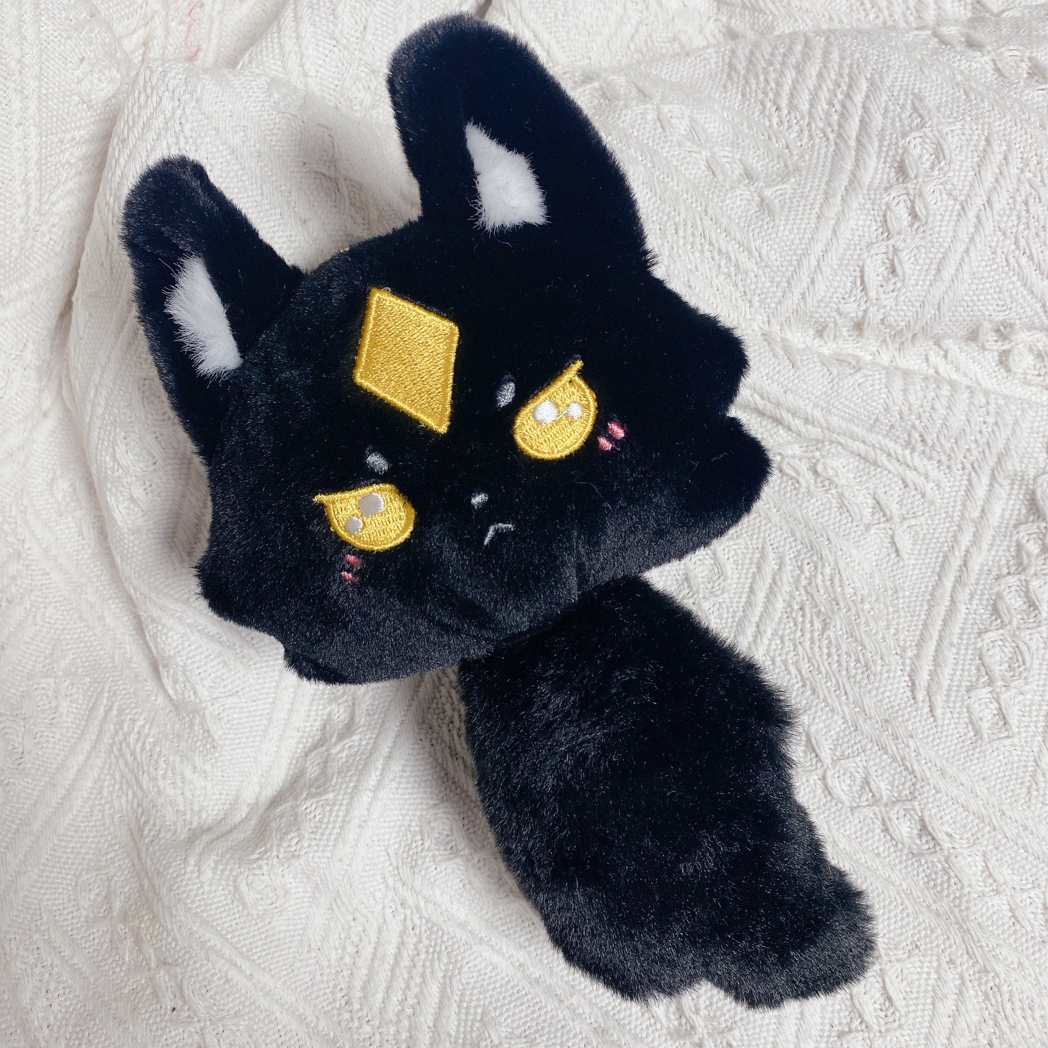 Sky cotl Feline porte-clés chat noir pendentif accessoire lapin peluche  poupée décoration cadeau pour les amis -  France