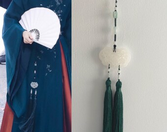 Shan He Ling Cosplay Wen Ke Xing pendentif en jade HanFu accessoire cadeau pour ami