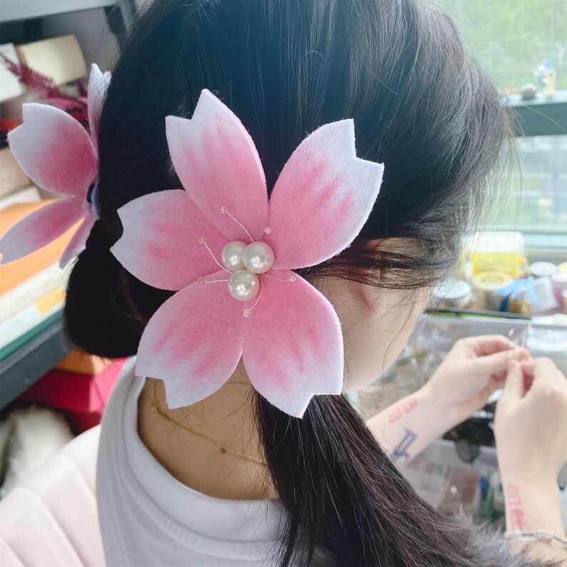 5.12'' Sky Cotl of the Light Cherry Blossom Hair Clip Etsy Australia