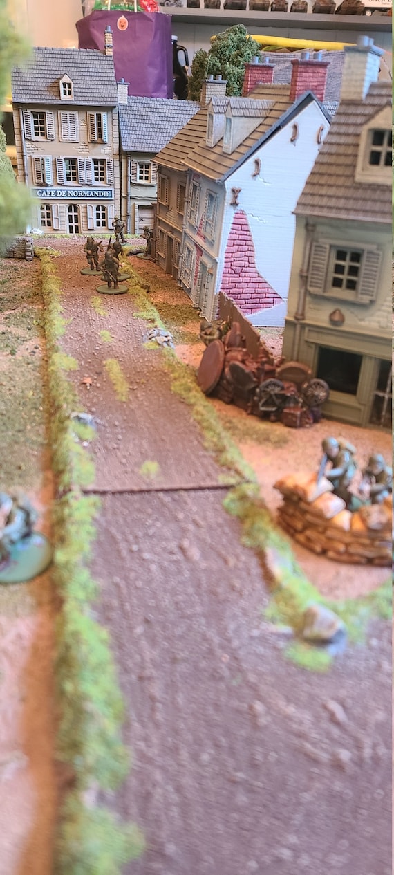 Bolt Action Ww2 Terrain Cafe De Normandie Normandie Etsy