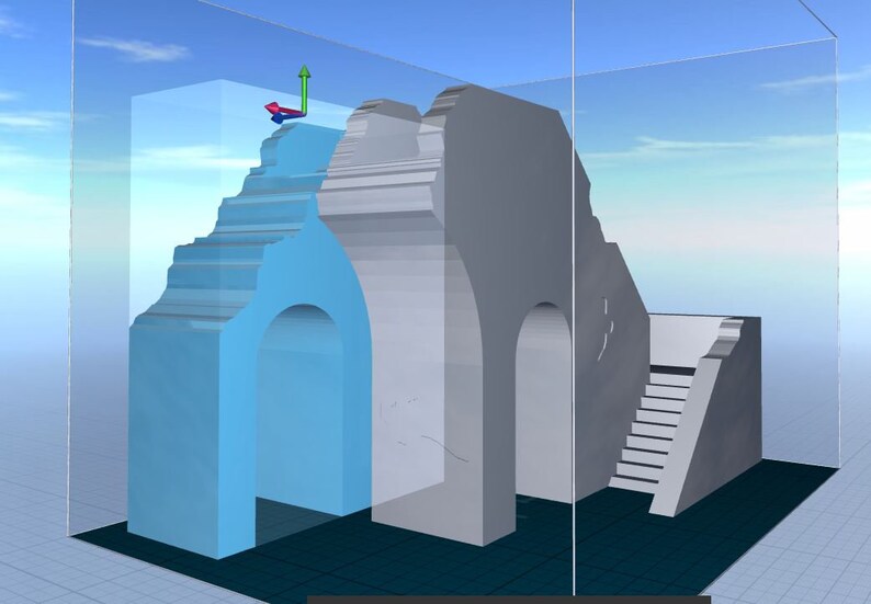 DIGITAL STL FILE Legion Terrain Wrecked Arch
