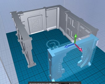 Star Wars Legion Terrain Rebellion Spaceship Interior - DIGITAL STL PACK