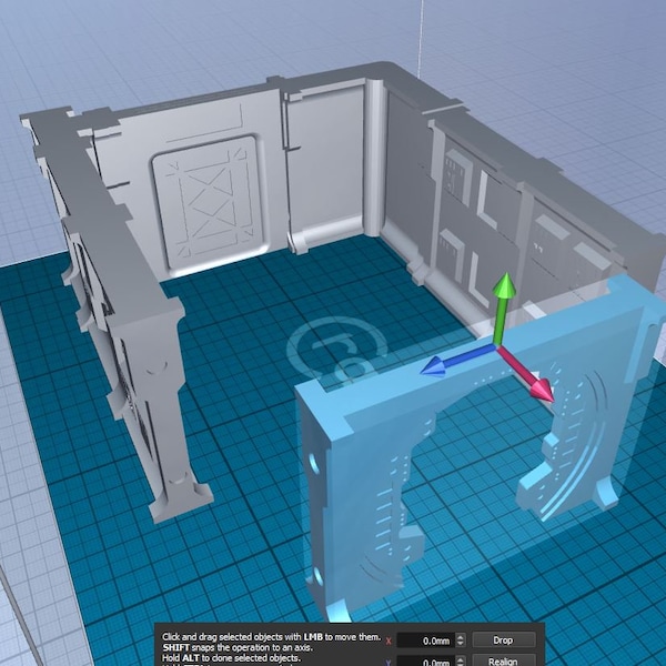 Star Wars Legion Terrain Rebellion Spaceship Interior - DIGITAL STL PACK