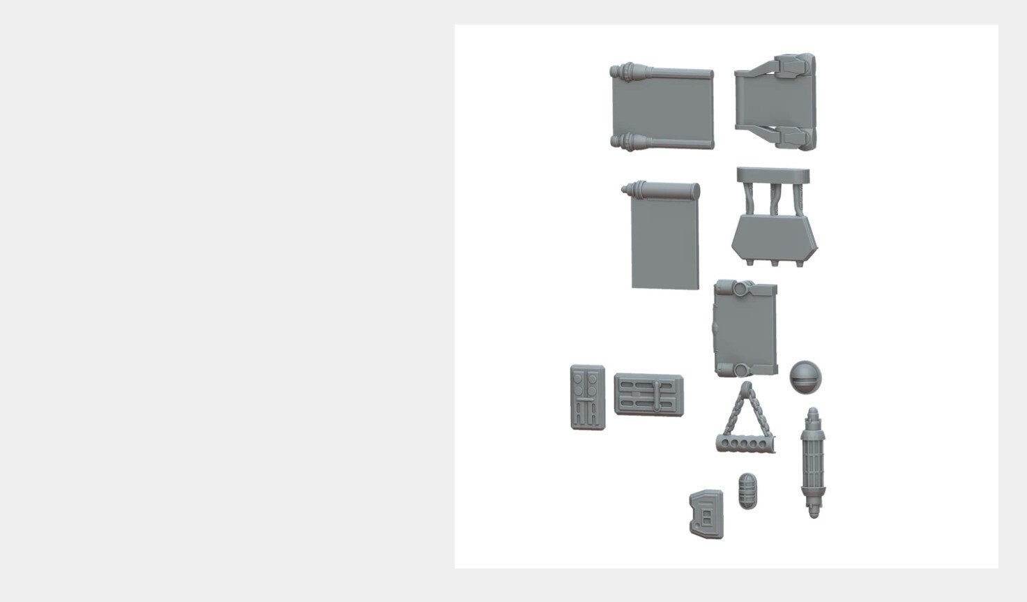 Star Wars Legion Terrain Old Ferrum (Ferrix)  Greeblies and Signs
