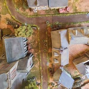 Terrain Normandy V2 - Wargame Bolt Action 3D - Sainte-Marie-du-Mont - Wargame Zone