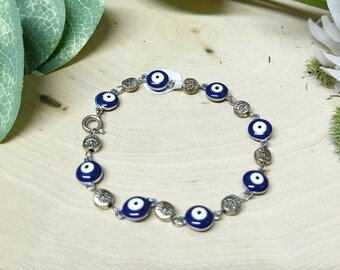 Evil Eye and Silver Eye Bracelet