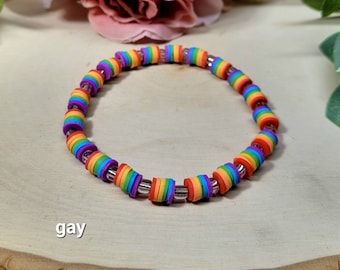 Heishi Bead Pride Bracelets