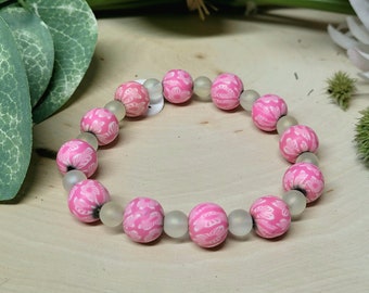 Pink Floral Bracelet