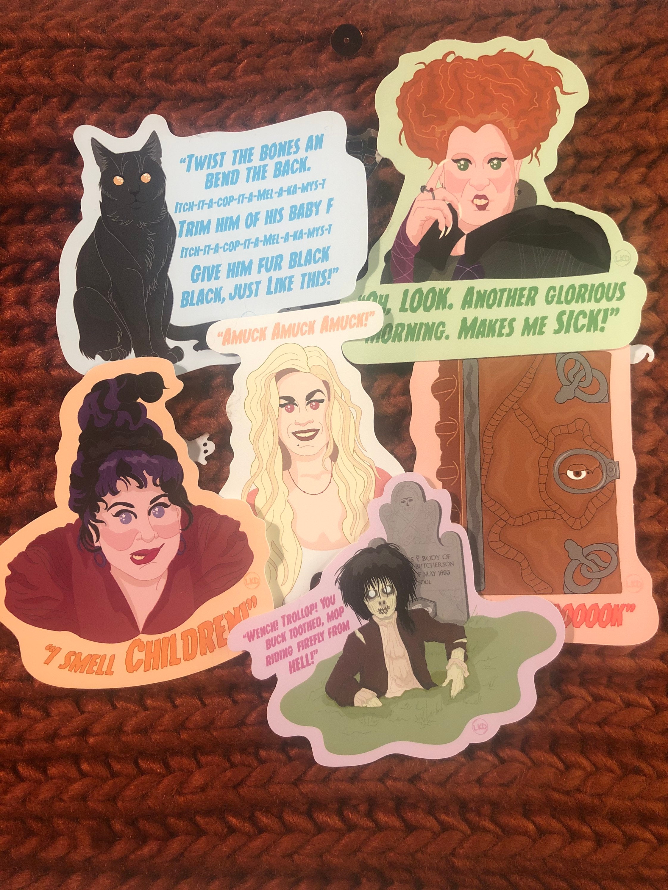 Hocus Pocus Vinyl Wall Decal | Halloween Window Sticker | Spooky Witches Spell | Omni Vinyl