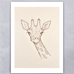 Giraffe Giclee Print