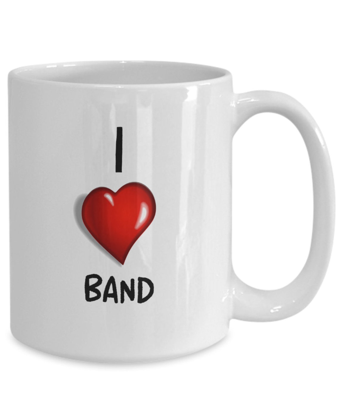 Band Mug I love band coffee mug band gifts school band Etsy