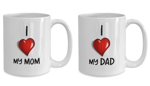mom dad mug set