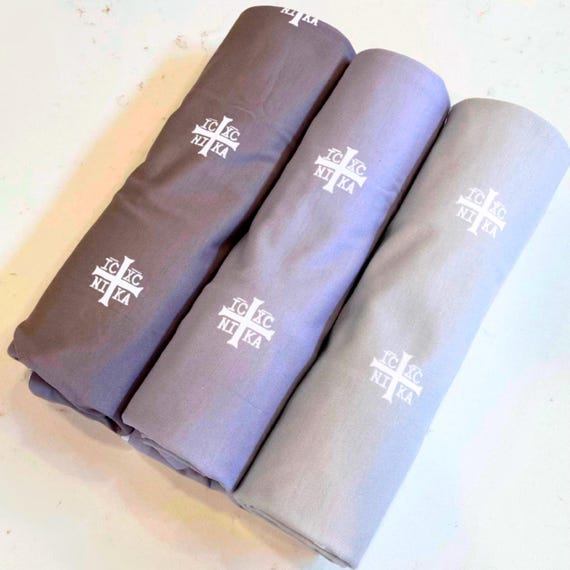 Orthodox Christian IC XC NIKA Baby Swaddle Blanket, Baptism Gift