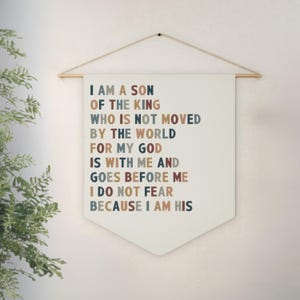 I am Son of The King / Bible Verse for Nursery / Bible Verse Canvas / Christian Nursery Wall Decor / Baby Boy Room Decor / Nursery Quote