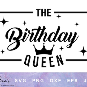 Birthday Queen Svg, Birthday Queen Svg Png