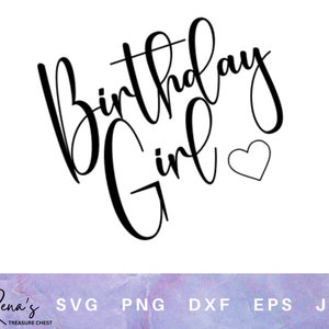 Birthday Girl Svg Png, Birthday Svg